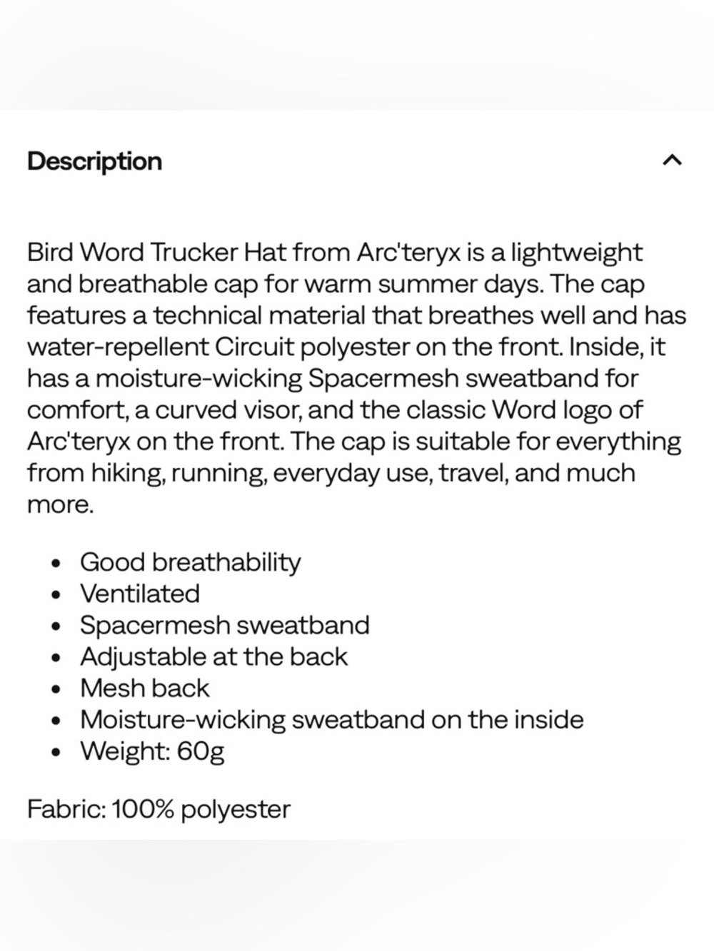 Arc'Teryx Logo Bird Trucker Curved Hat Cap OSFM White And Tan SnapBack - Picture 4 of 7